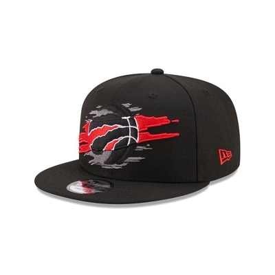 Black Toronto Raptors Hat - New Era NBA Logo Tear 9FIFTY Snapback Caps USA2148039